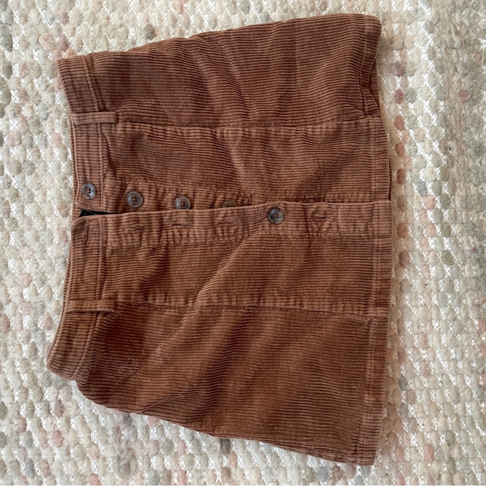 Forever 21 Tan Corduroy Skirt